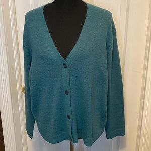 Old Navy Women’s Cardigan Sweater Teal Green sz L NEW